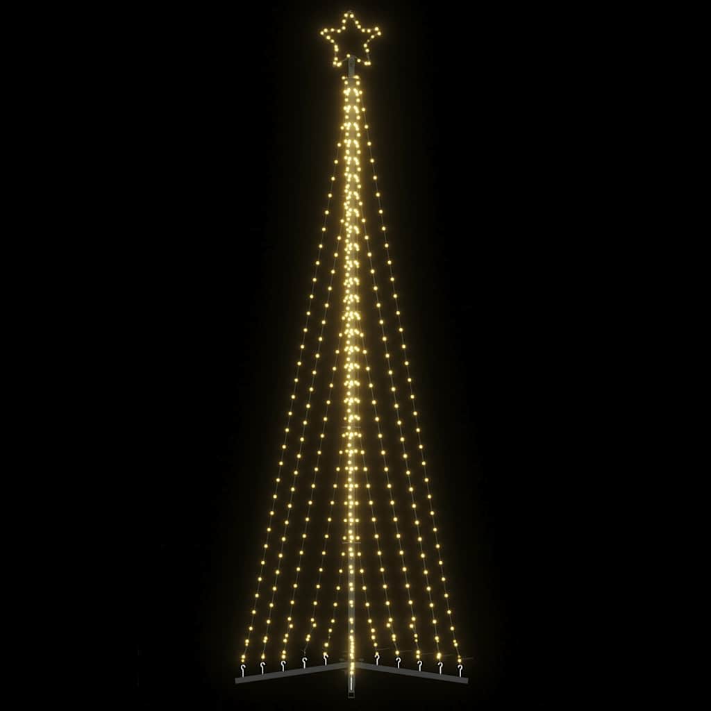 LED-juletræ 495 LED'er 300,5 cm varmt hvidt lys
