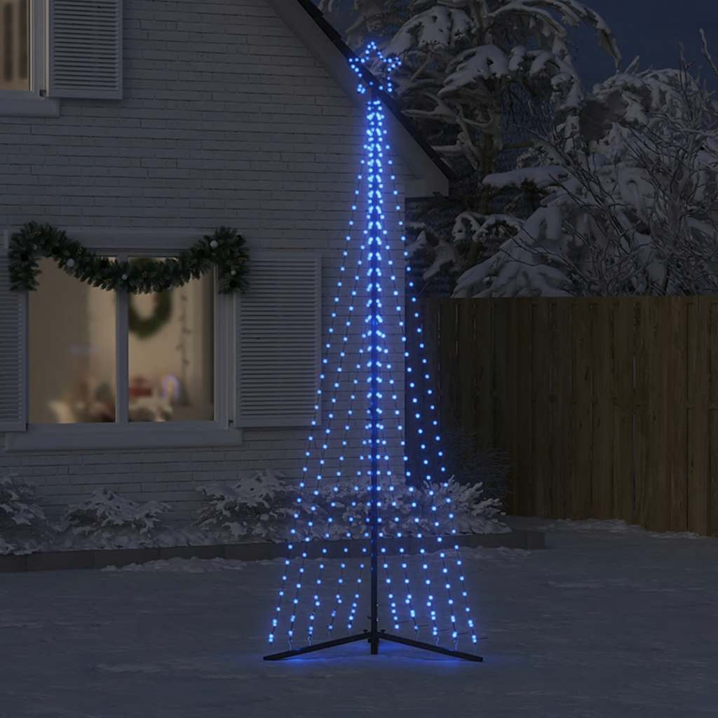 LED-juletræ 495 LED'er 300,5 cm blåt lys