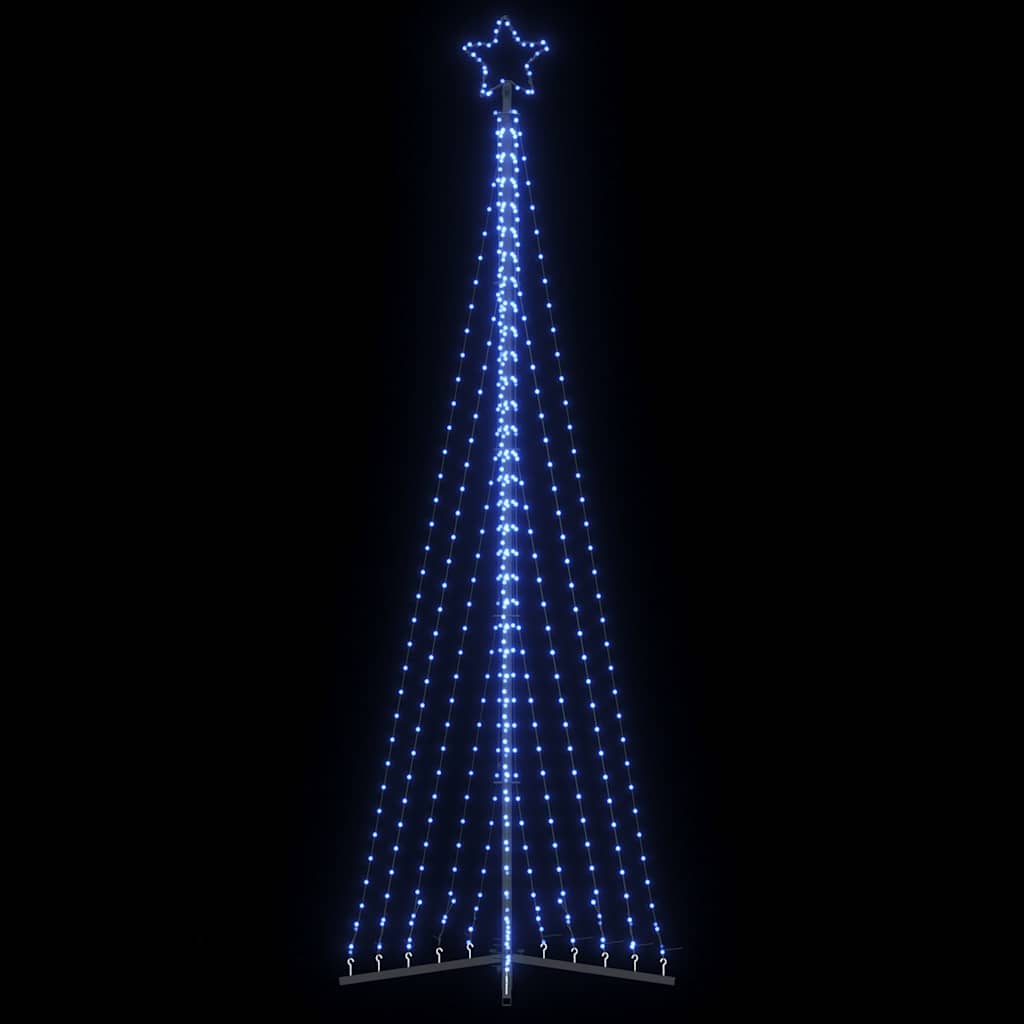 LED-juletræ 495 LED'er 300,5 cm blåt lys