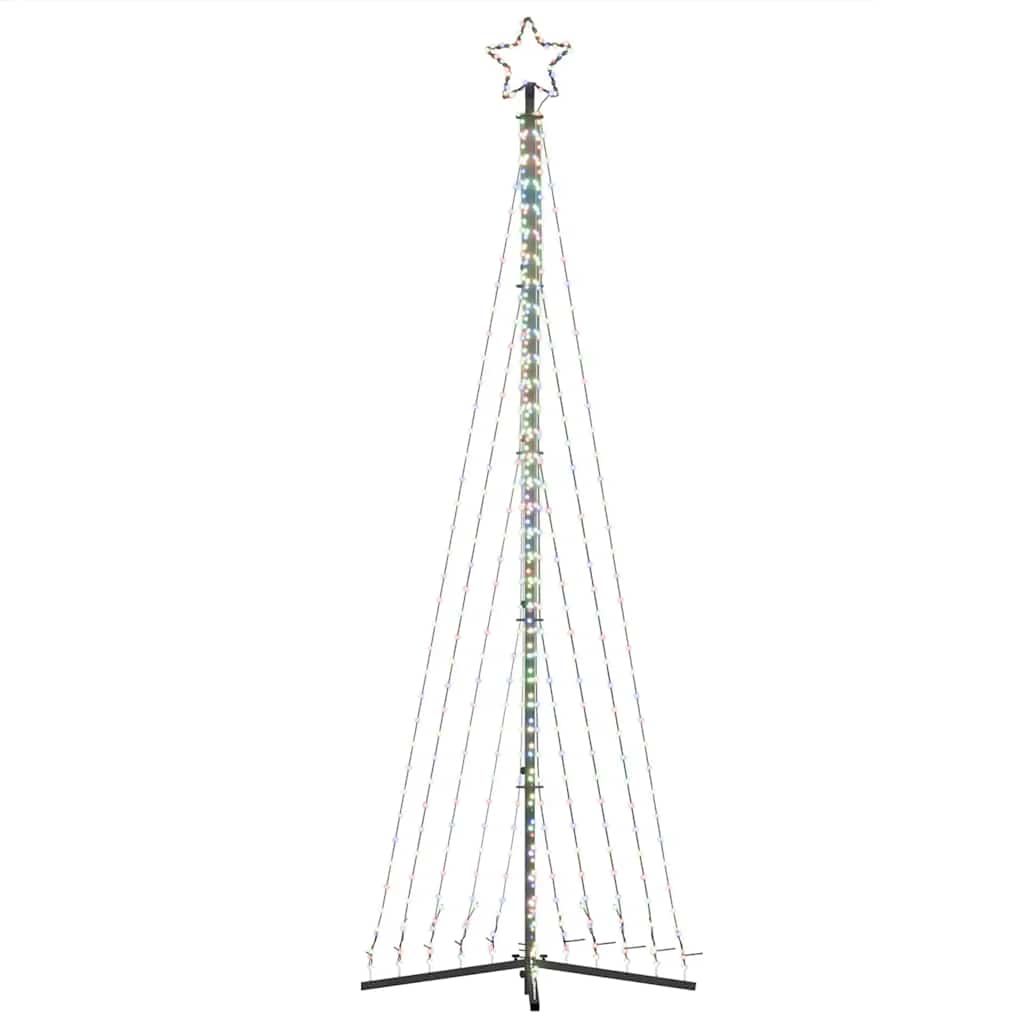 LED-juletræ 495 LED'er 300,5 cm farverigt lys
