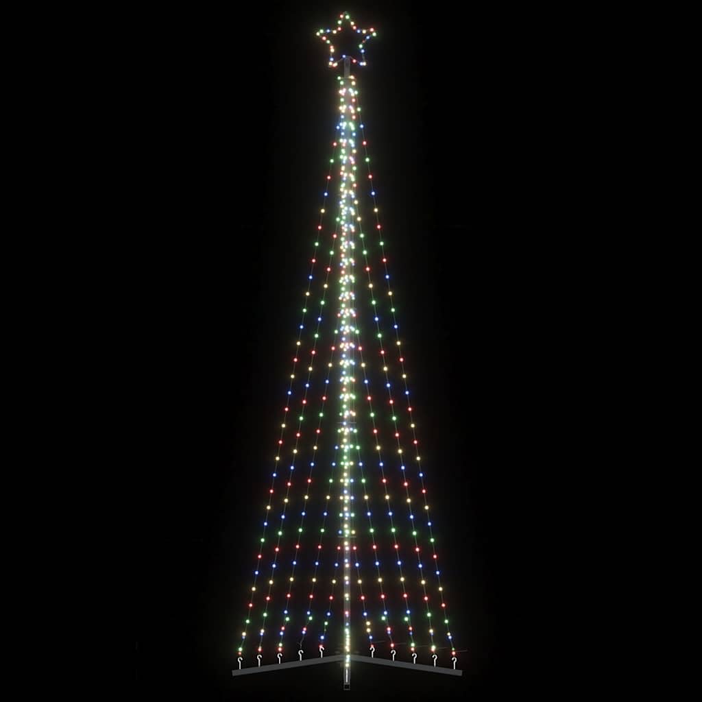 LED-juletræ 495 LED'er 300,5 cm farverigt lys