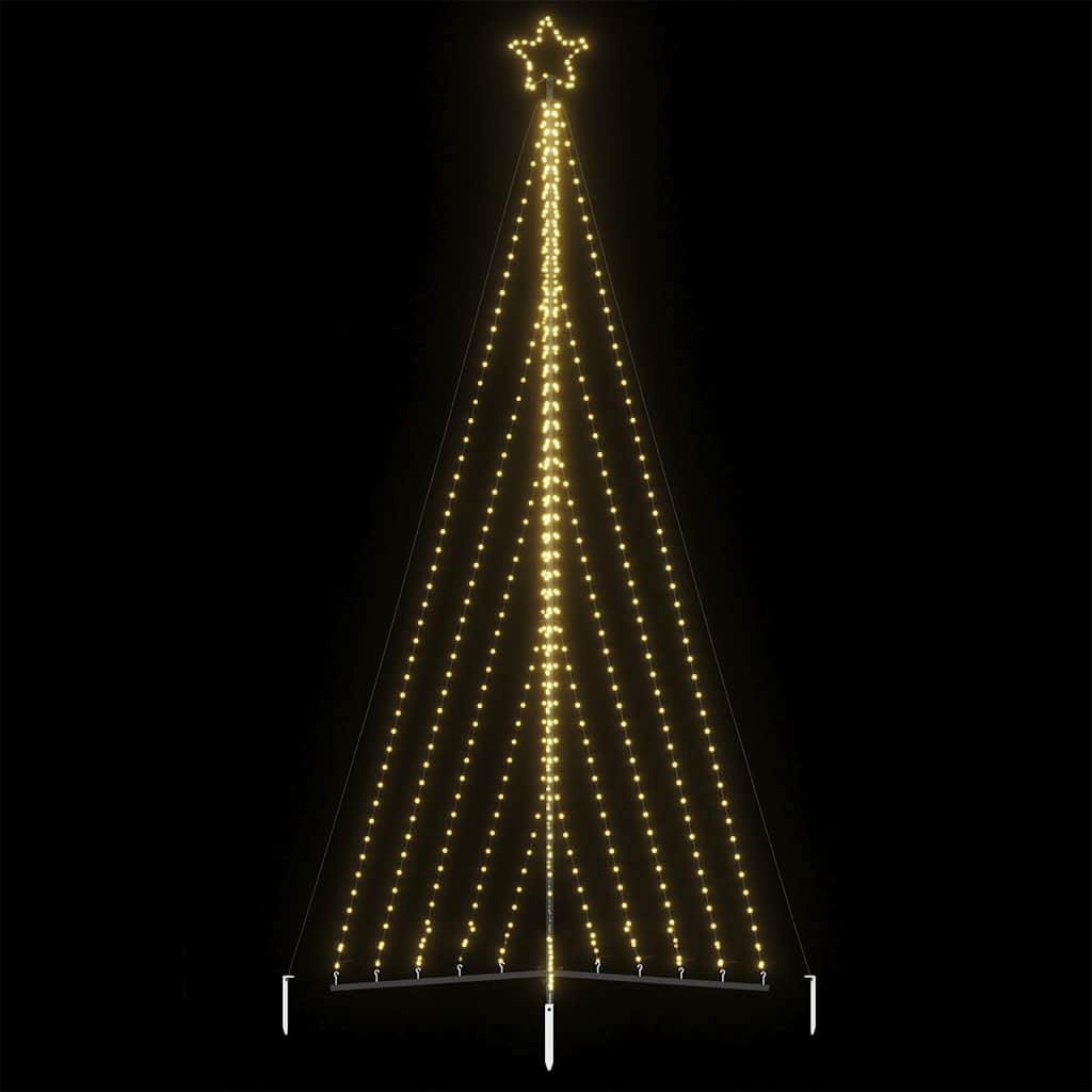 LED-juletræ 570 LED'er 399 cm varmt hvidt lys