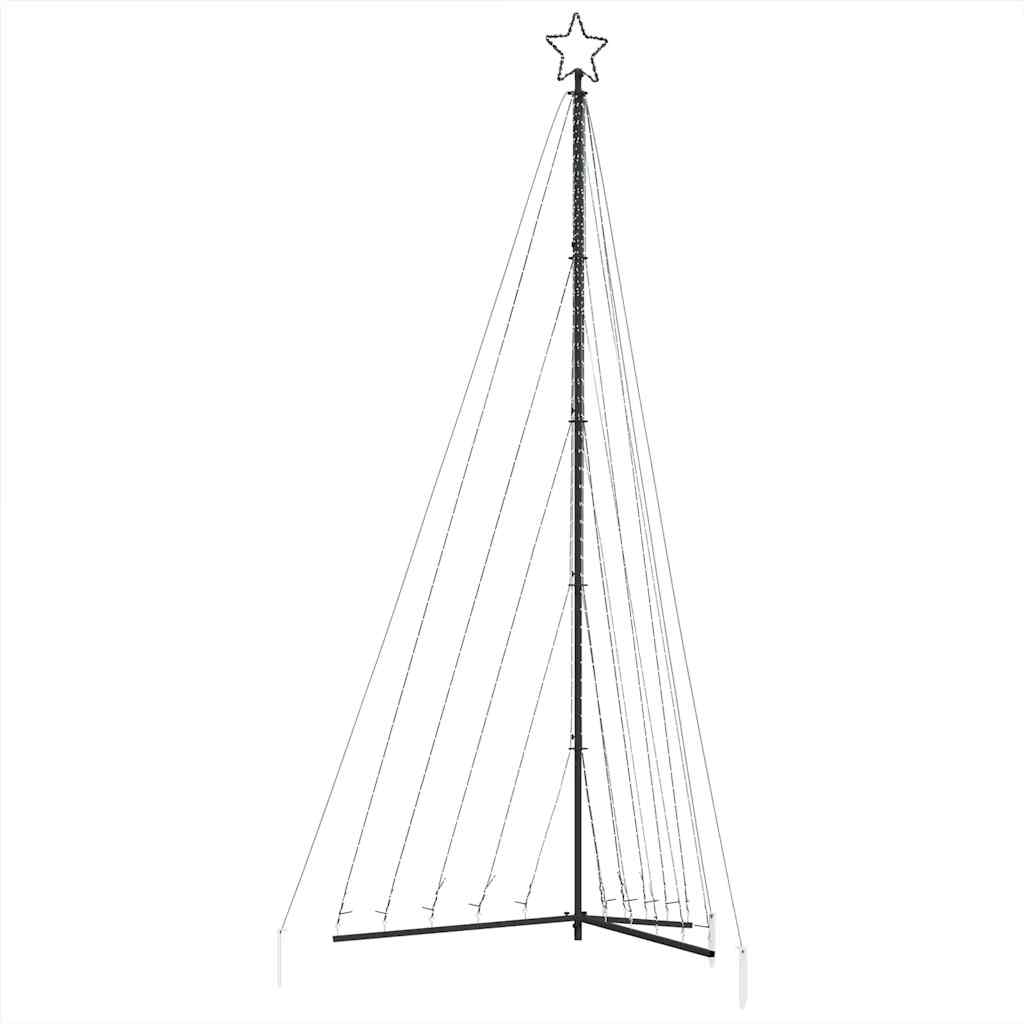 LED-juletræ 570 LED'er 399 cm koldt hvidt lys