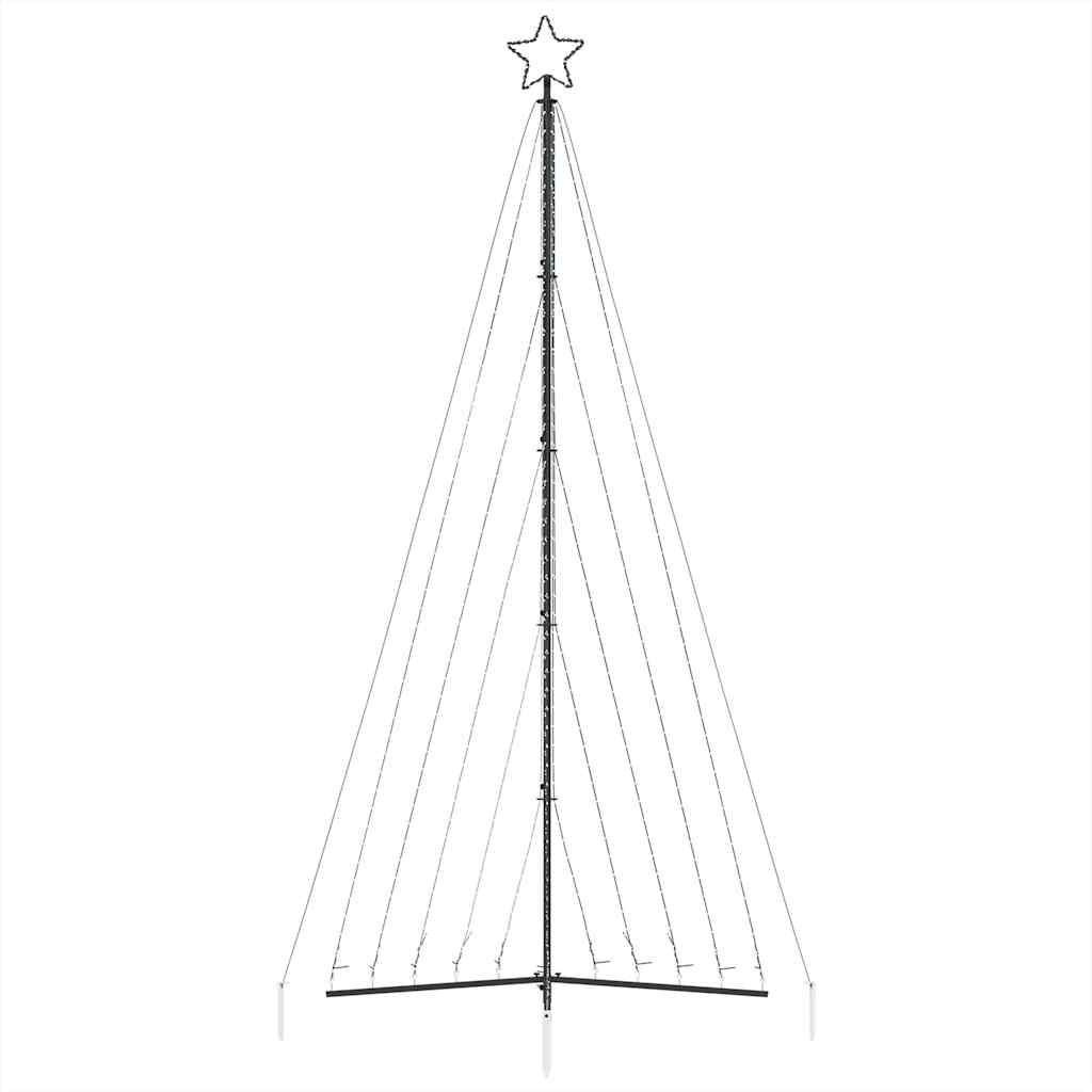 LED-juletræ 570 LED'er 399 cm koldt hvidt lys