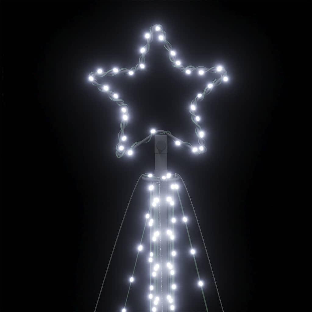LED-juletræ 570 LED'er 399 cm koldt hvidt lys