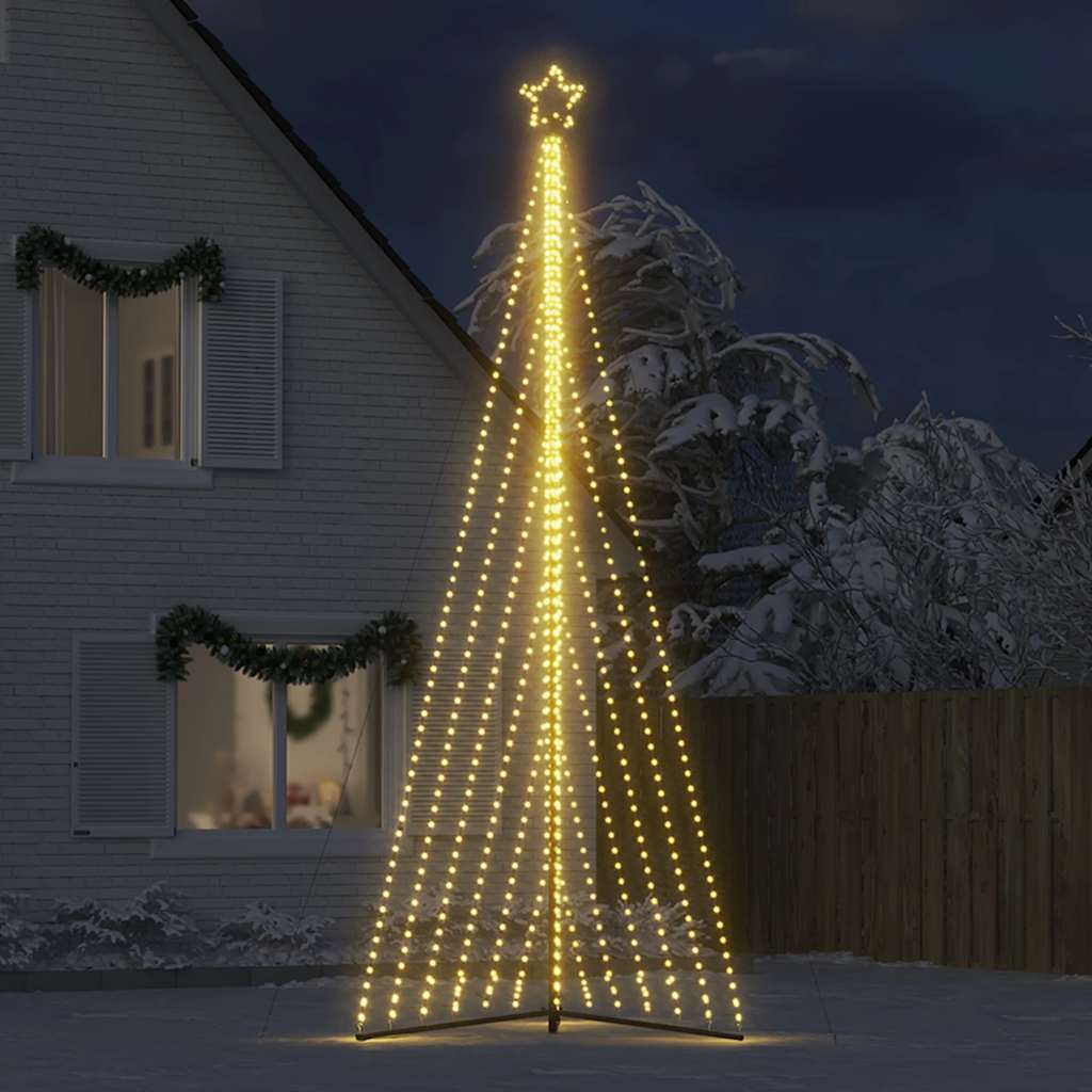 LED-juletræ 789 LED'er 476 cm varmt hvidt lys