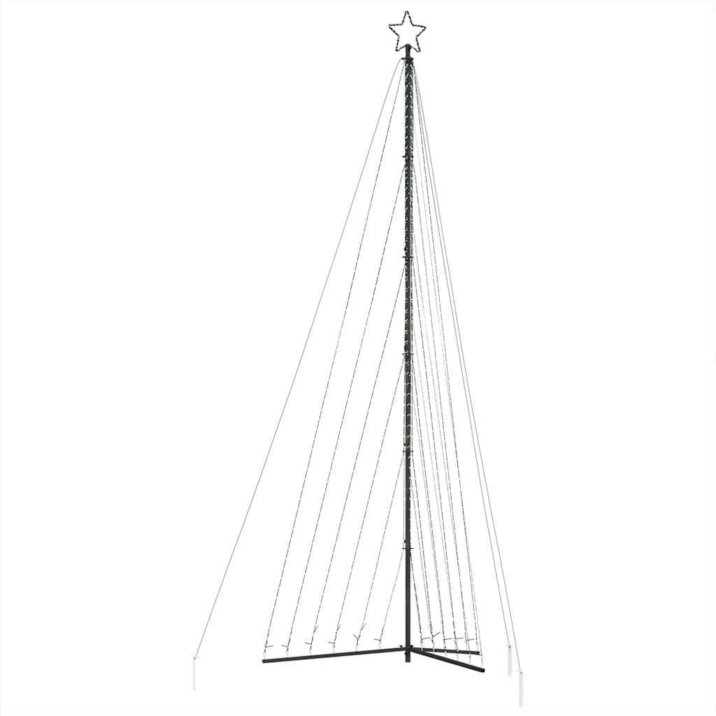 LED-juletræ 789 LED'er 476 cm farverigt lys