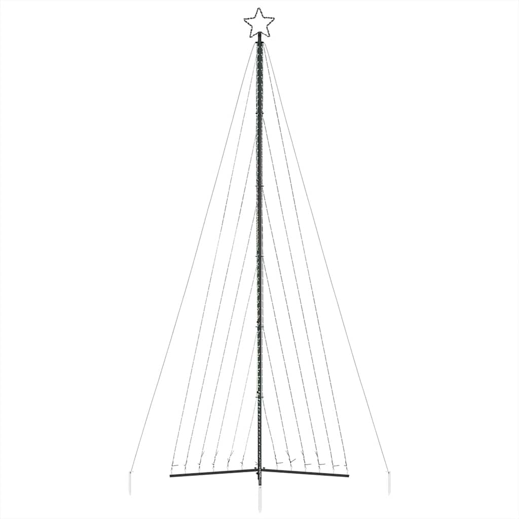 LED-juletræ 789 LED'er 476 cm farverigt lys