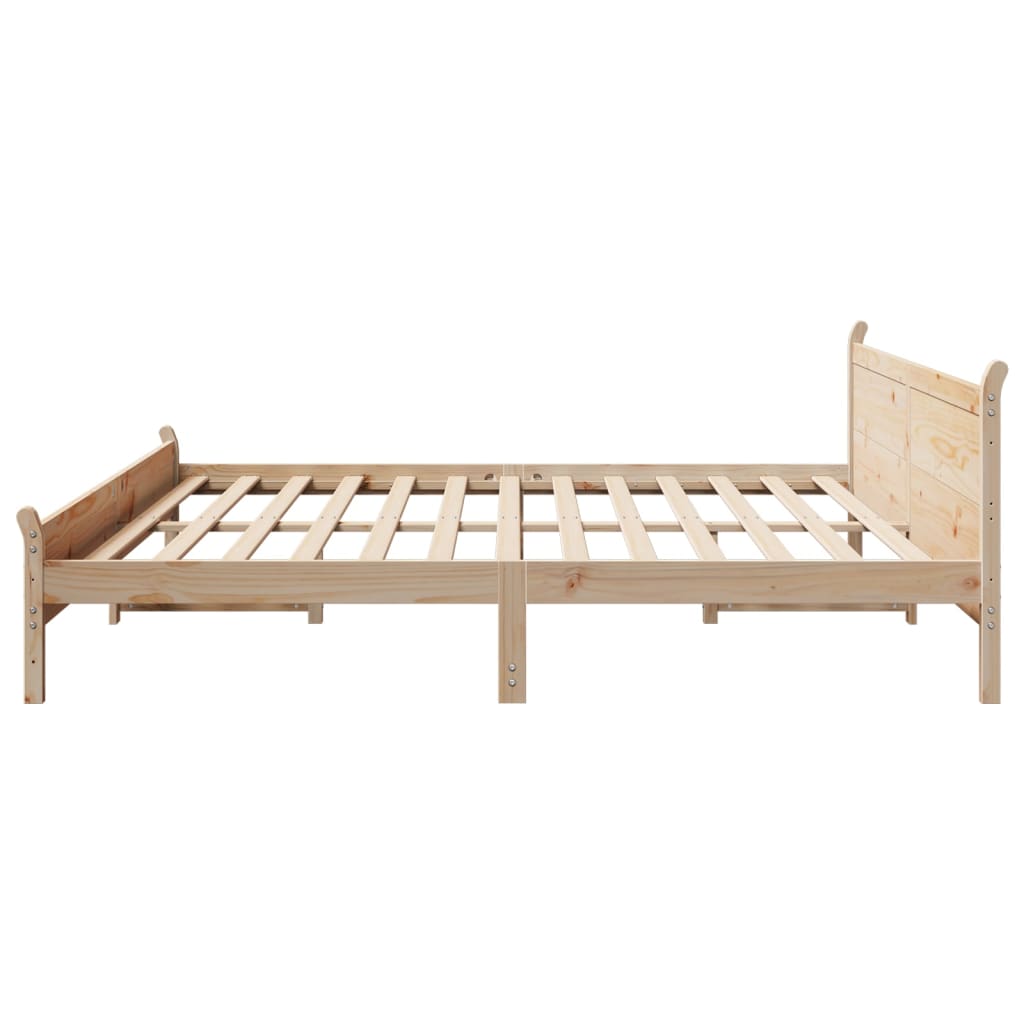 sengeramme uden madras 180x200 cm massivt fyrretræ