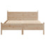 sengeramme uden madras 120x190 cm massivt fyrretræ