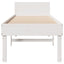 sengeramme uden madras 75x190 cm massivt fyrretræ hvid