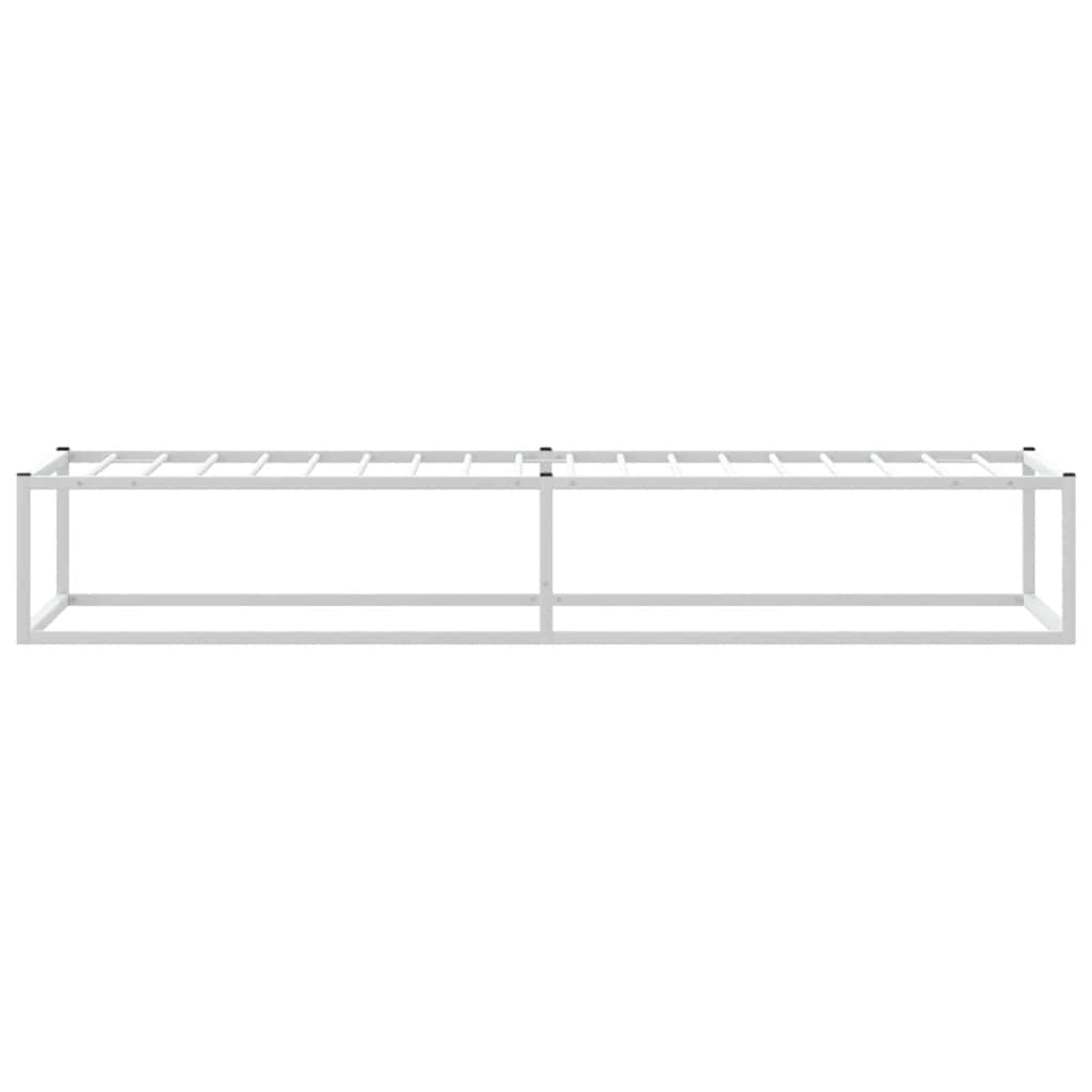sengeramme uden madras 90x200 cm metal hvid