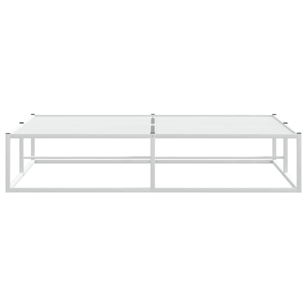 sengeramme uden madras 160x200 cm metal hvid