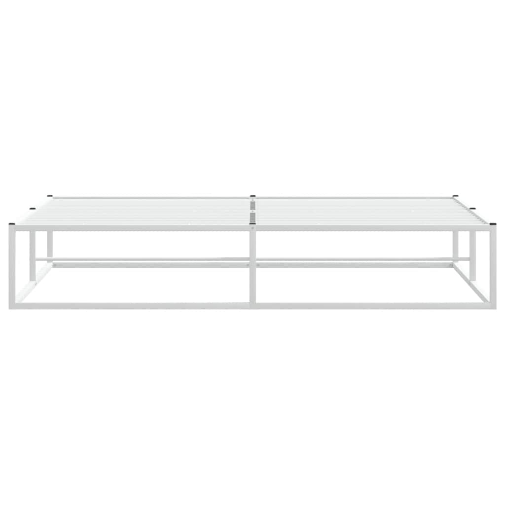 sengeramme uden madras 180x200 cm metal hvid