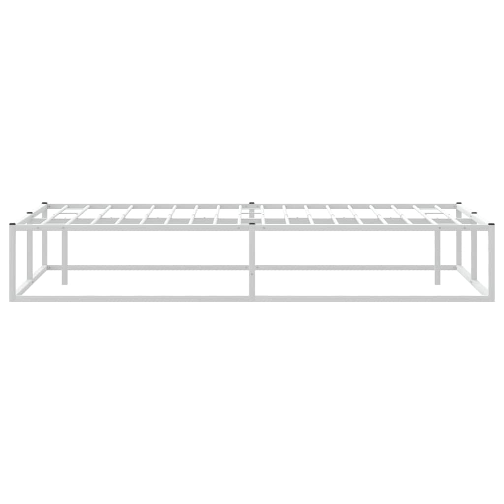 sengeramme uden madras 180x200 cm metal hvid