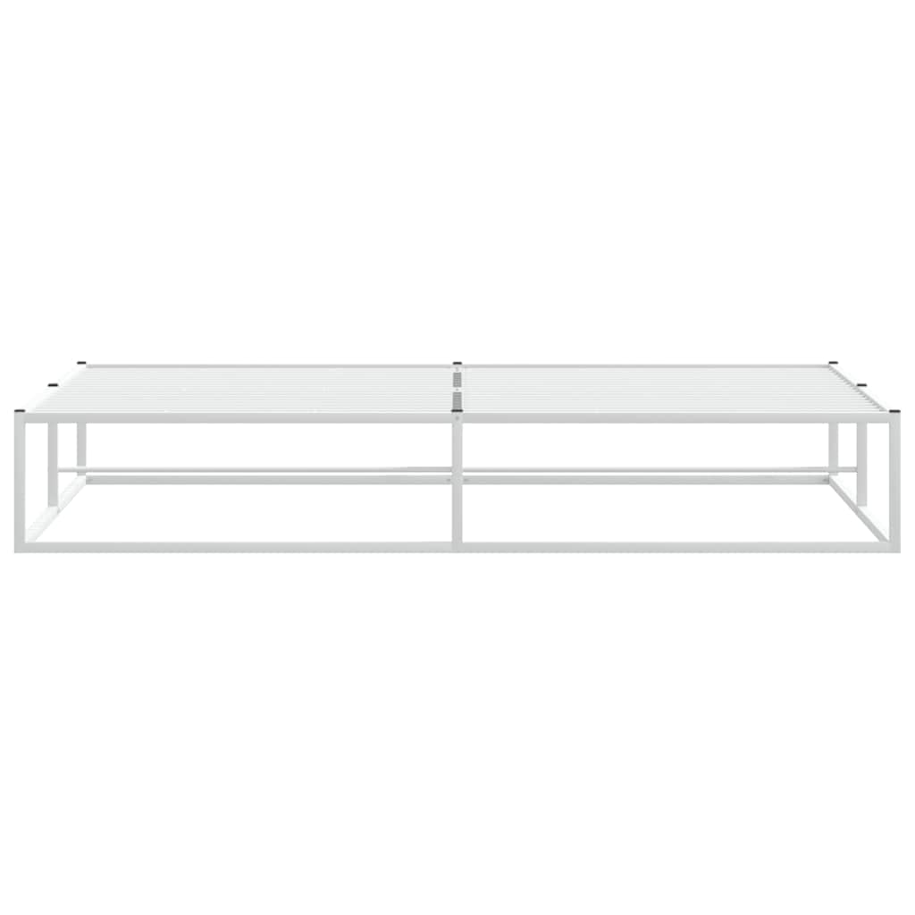 sengeramme uden madras 200x200 cm metal hvid