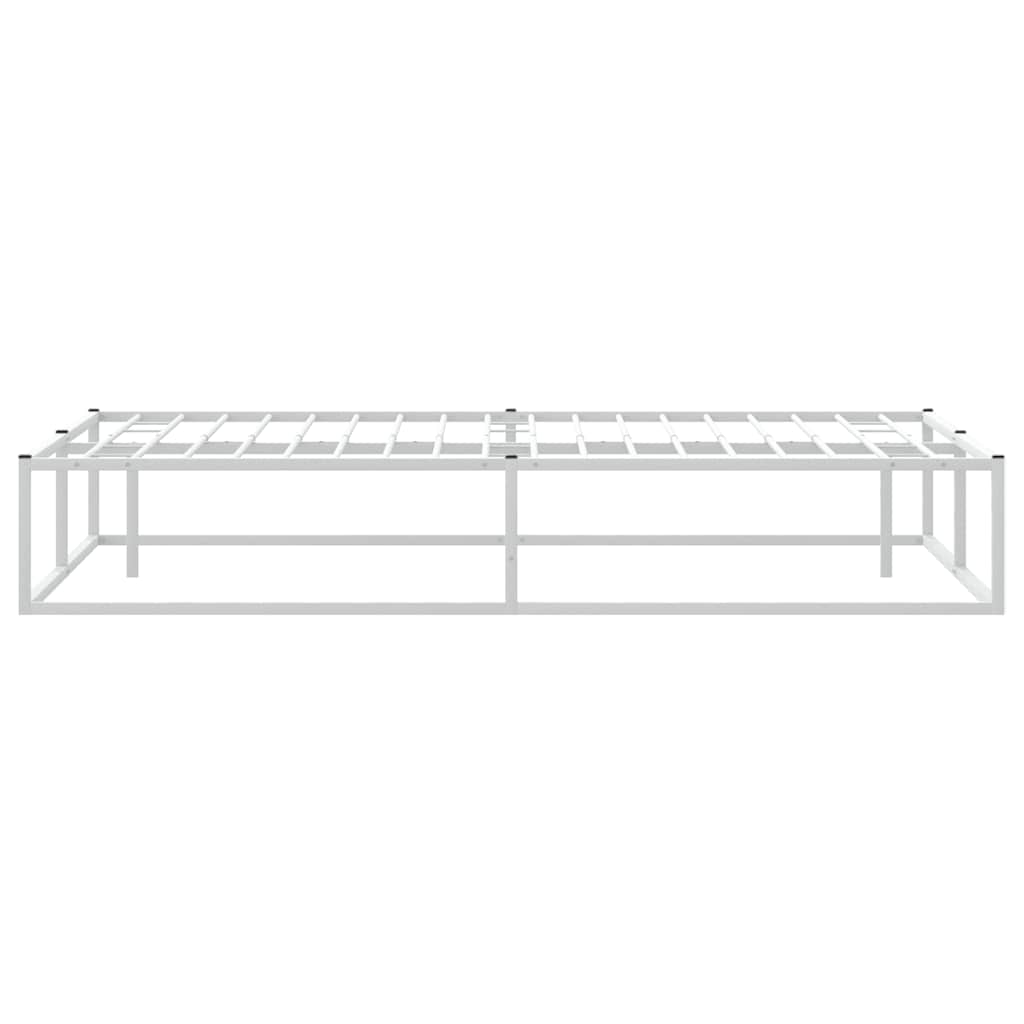 sengeramme uden madras 200x200 cm metal hvid
