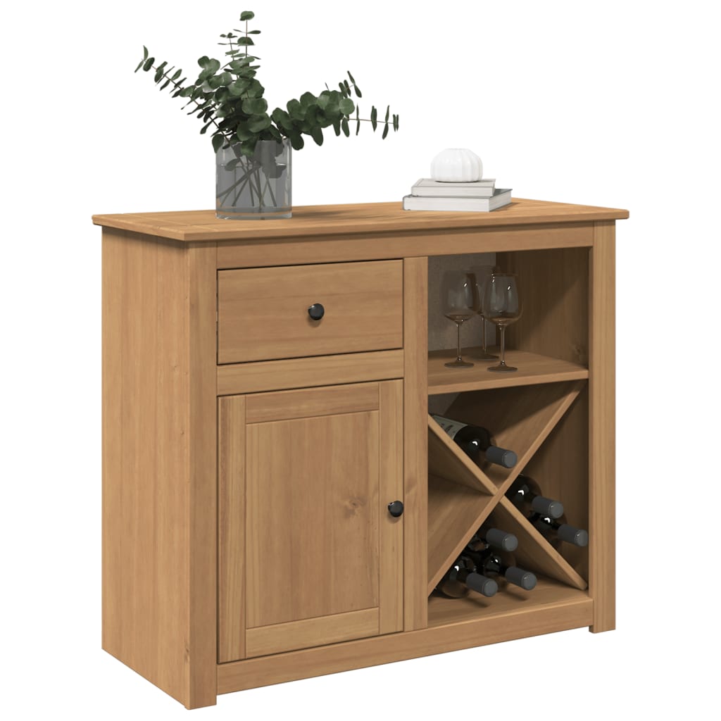 skænk med skuffe PANAMA 93x40x80 cm massivt fyrretræ