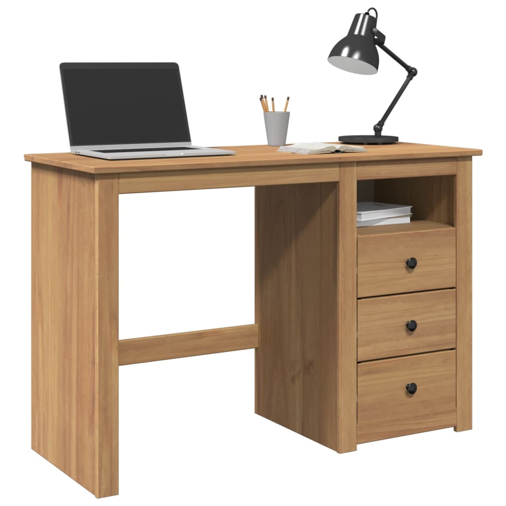 skrivebord PANAMA 112x45x75 cm massivt fyrretræ