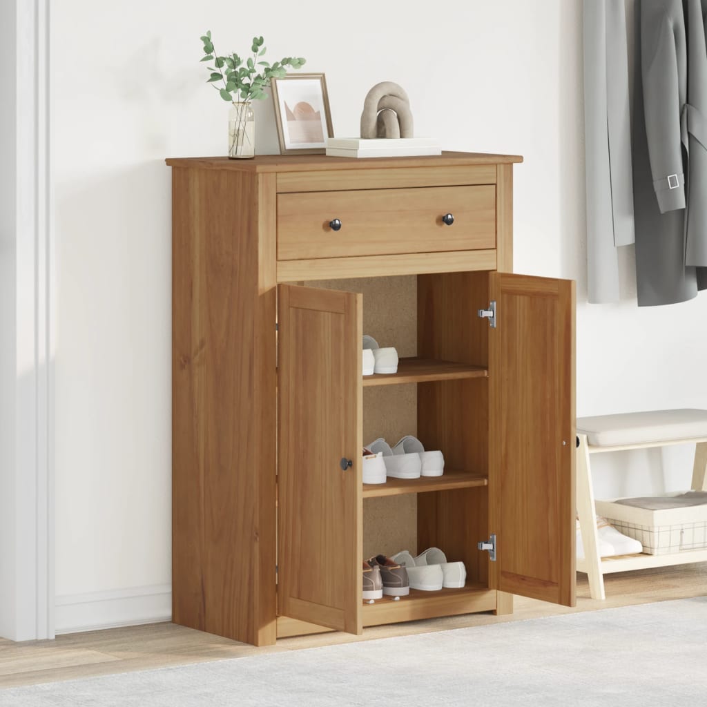 skoskab PANAMA 80x40x114 cm massivt fyrretræ