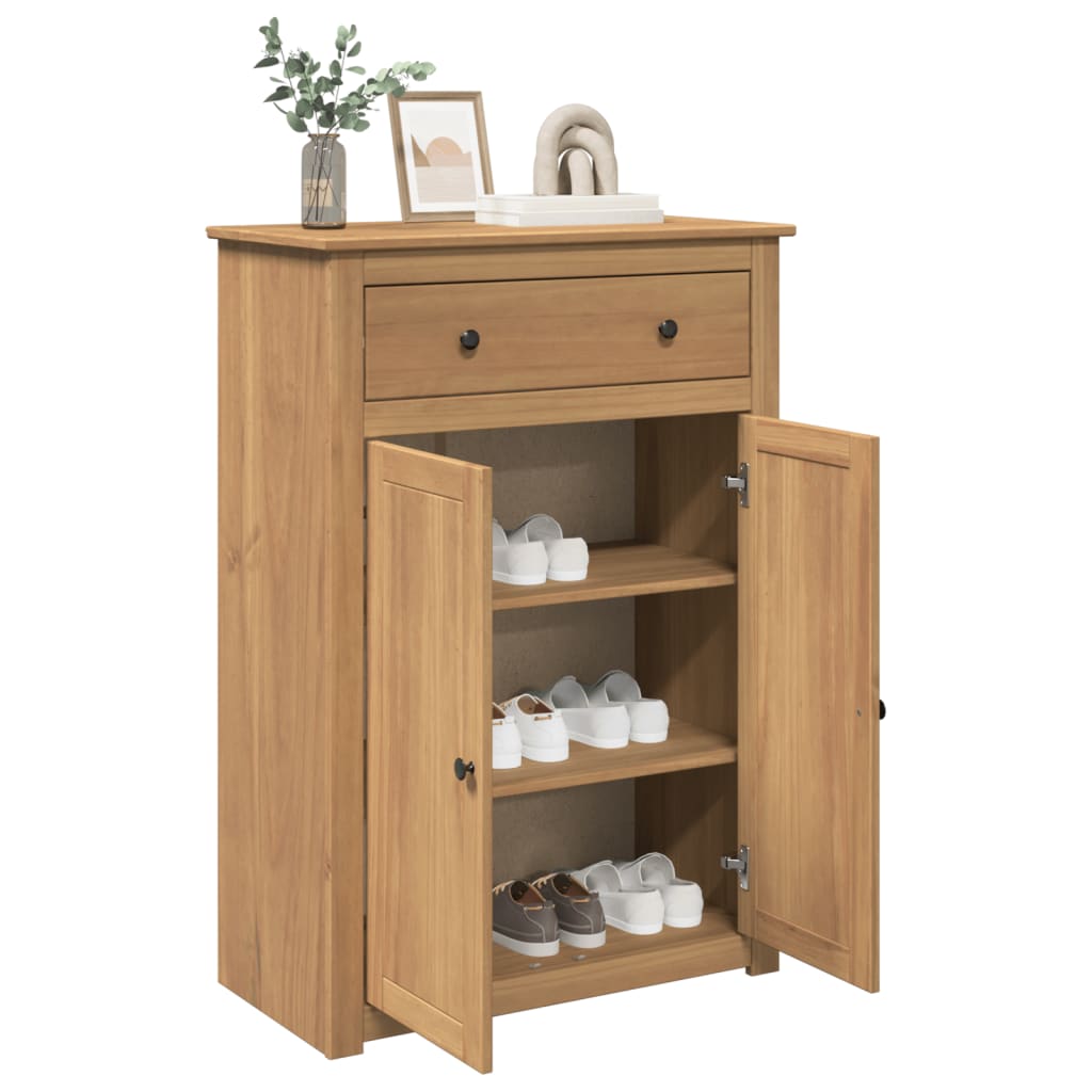 skoskab PANAMA 80x40x114 cm massivt fyrretræ