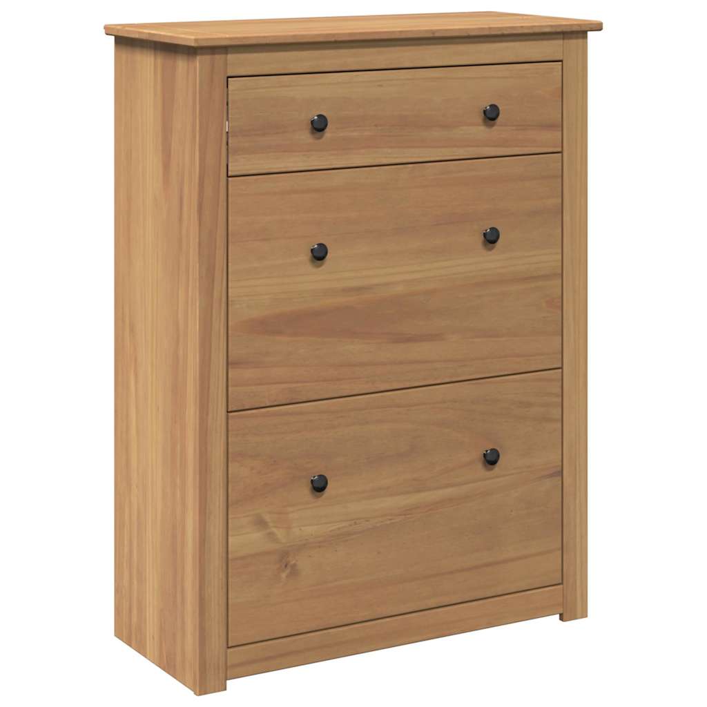 skoskab PANAMA 80x35x105 cm massivt fyrretræ