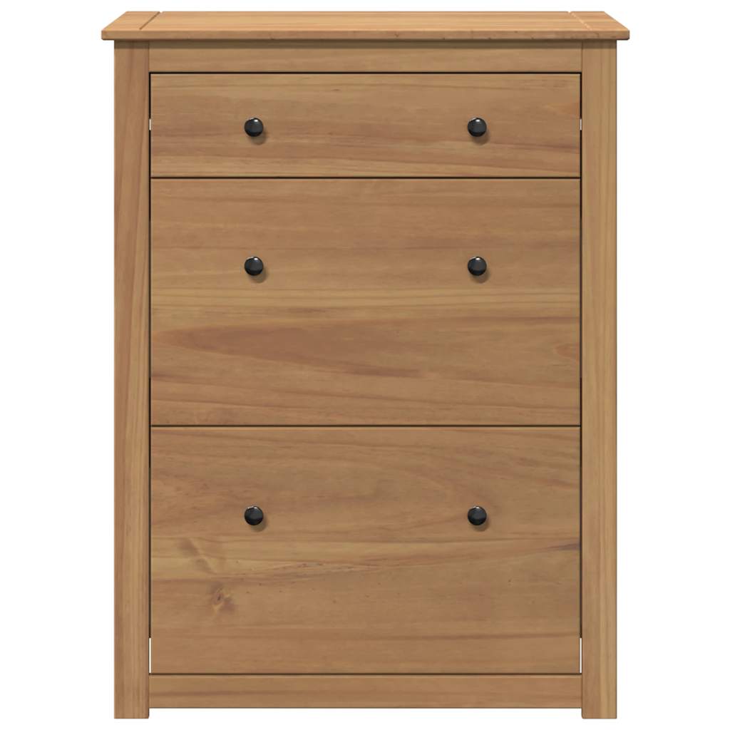skoskab PANAMA 80x35x105 cm massivt fyrretræ