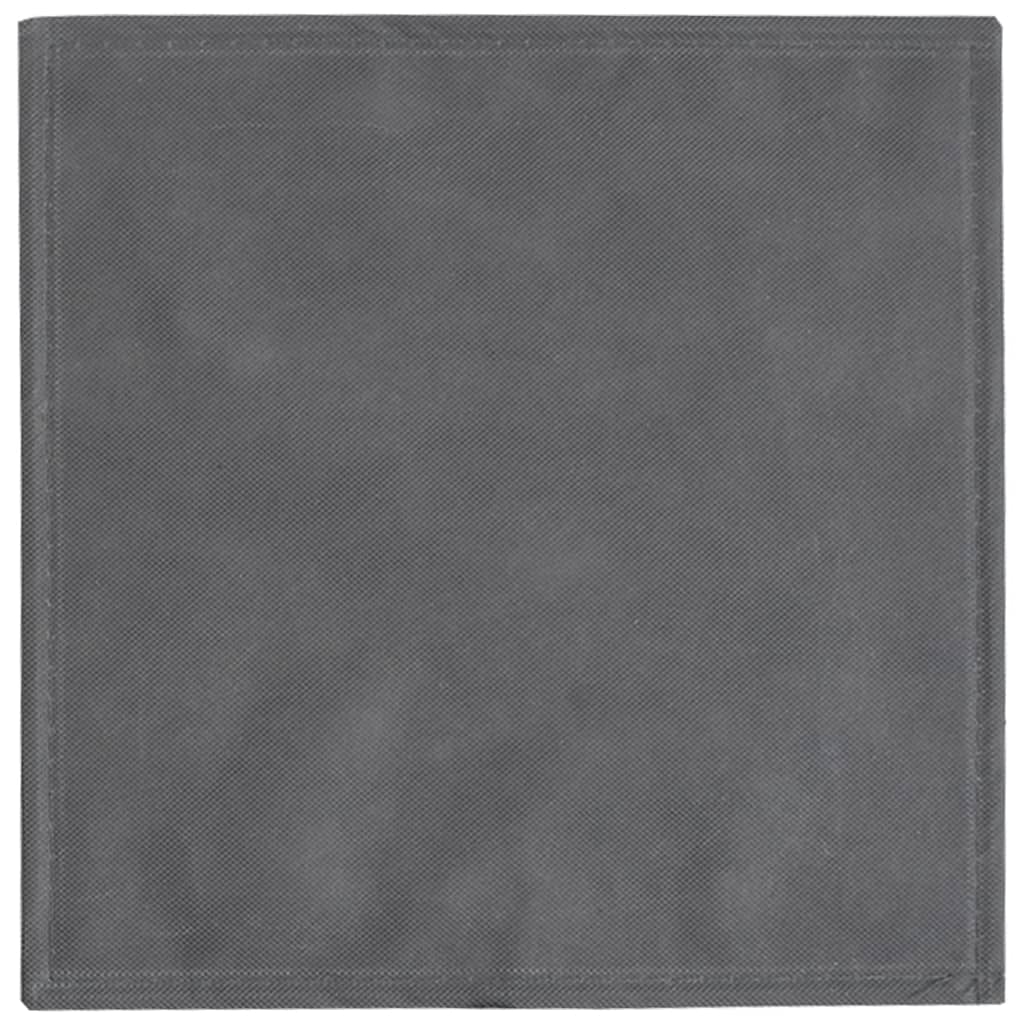 opbevaringskasser 4 stk. 32x32x32 cm foldbare stof grå