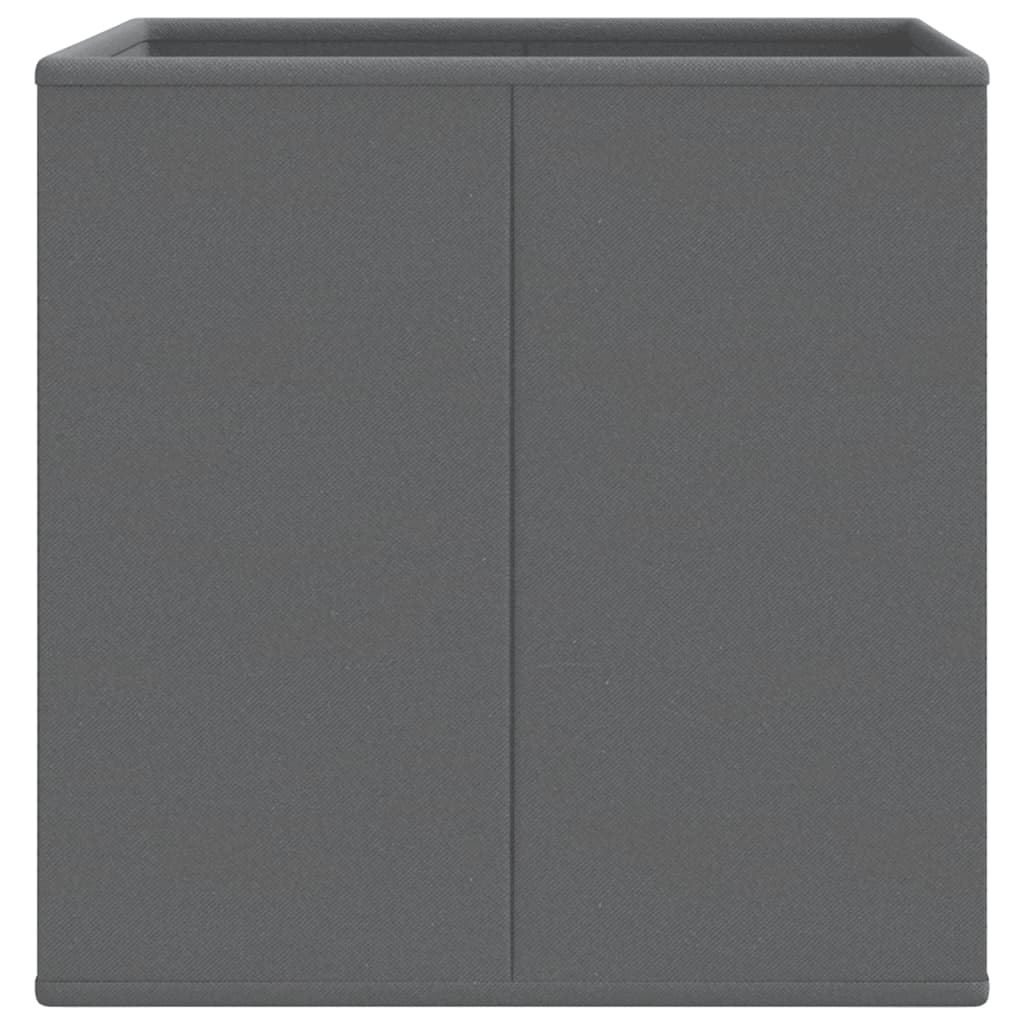 opbevaringskasser 10 stk. 32x32x32 cm foldbare stof grå