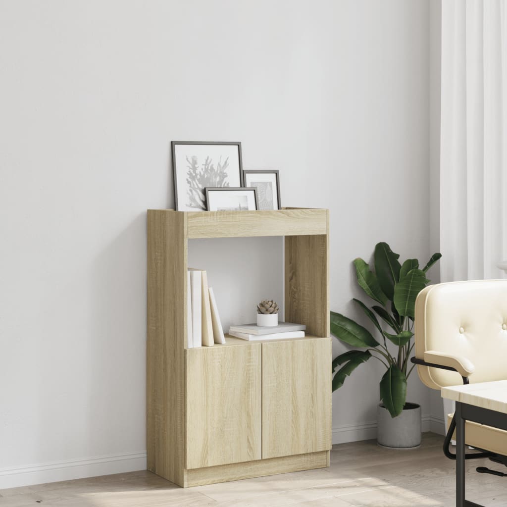 skab 63x33x100 cm konstrueret træ sonoma-eg