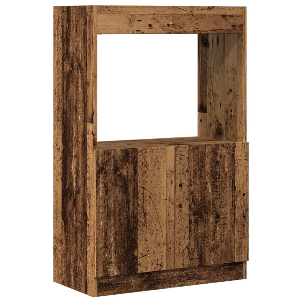 skab 63x33x100 cm konstrueret træ antikt træ