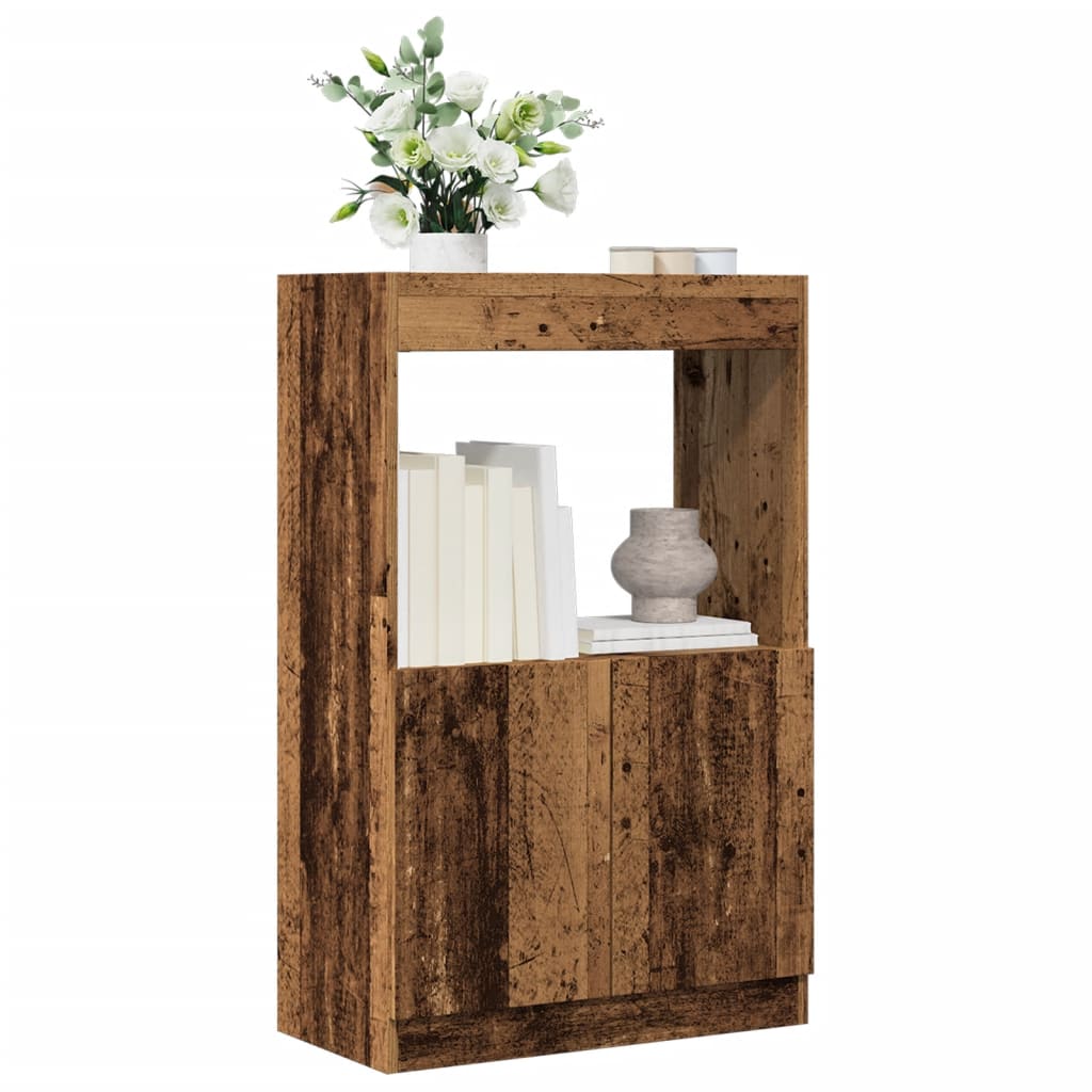 skab 63x33x100 cm konstrueret træ antikt træ