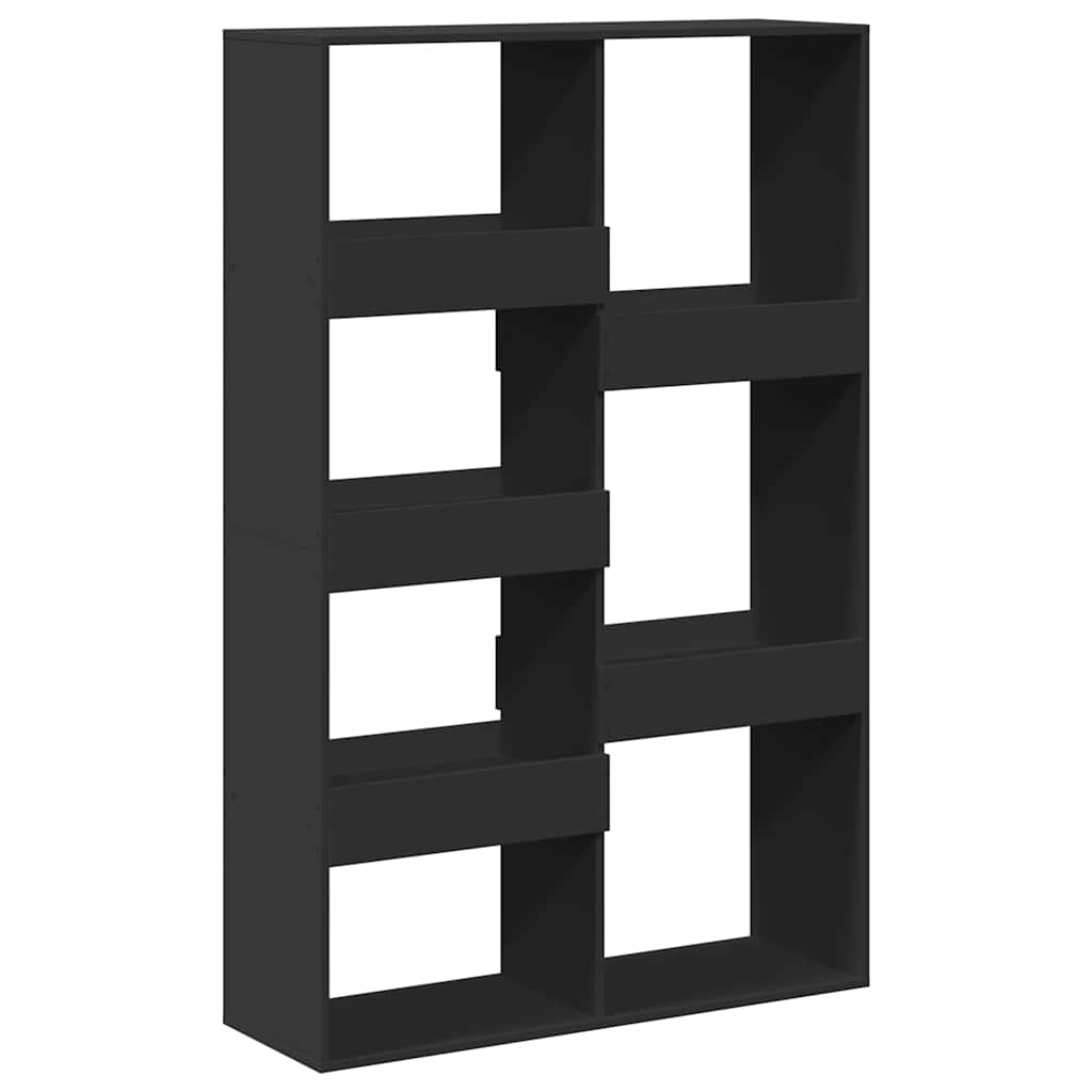 bogreol 100x33x155,5 cm konstrueret træ sort
