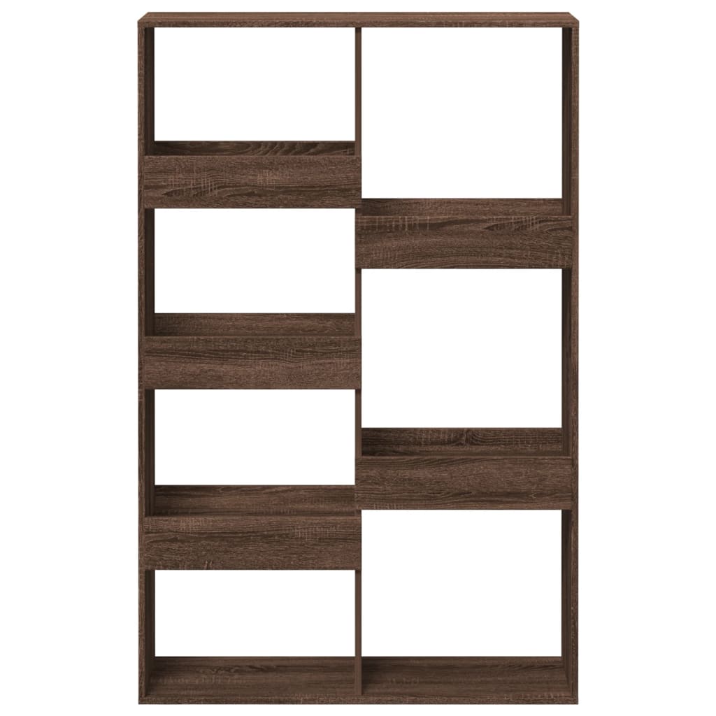 bogreol 100x33x155,5 cm konstrueret træ brun egetræsfarve