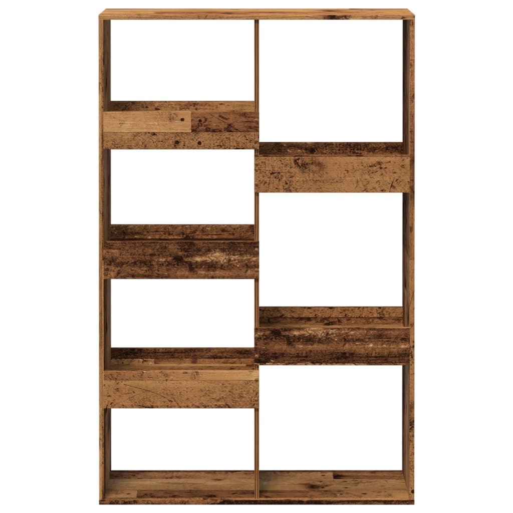 bogreol 100x33x155,5 cm konstrueret træ antikt træ