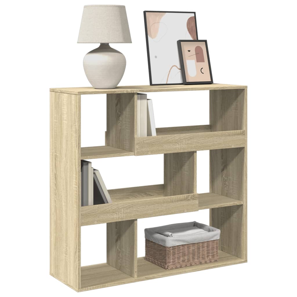 rumdeler 100x33x94,5 cm konstrueret træ sonoma-eg