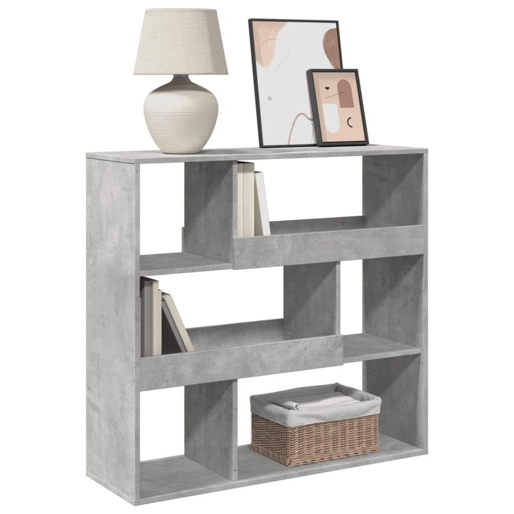 rumdeler 100x33x94,5 cm konstrueret træ betongrå