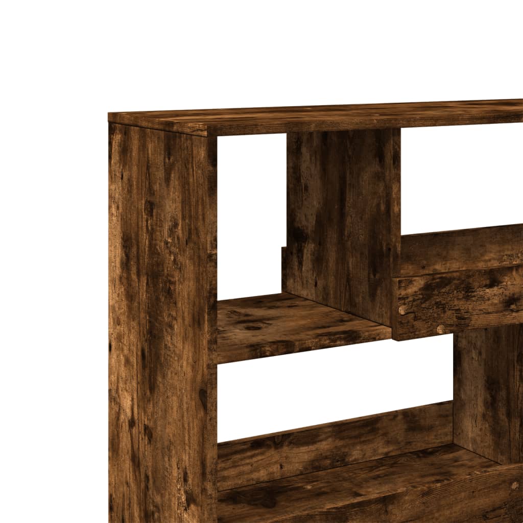 rumdeler 100x33x94,5 cm konstrueret træ røget egetræsfarve