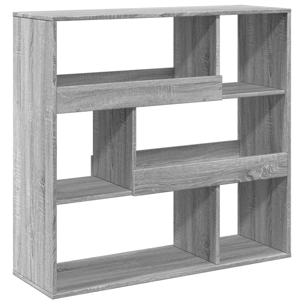 rumdeler 100x33x94,5 cm konstrueret træ grå sonoma-eg