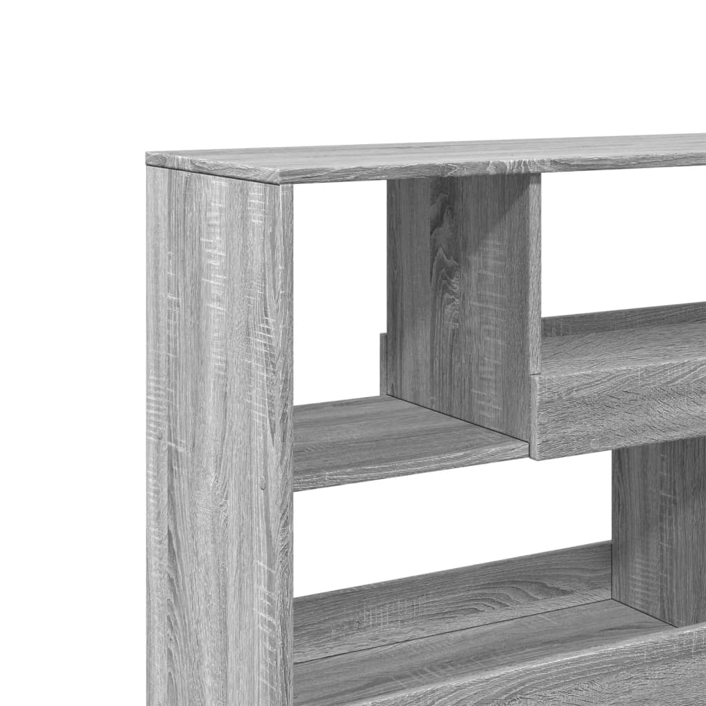 rumdeler 100x33x94,5 cm konstrueret træ grå sonoma-eg