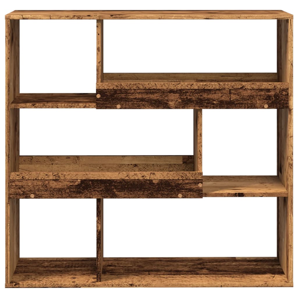 rumdeler 100x33x94,5 cm konstrueret træ antikt træ