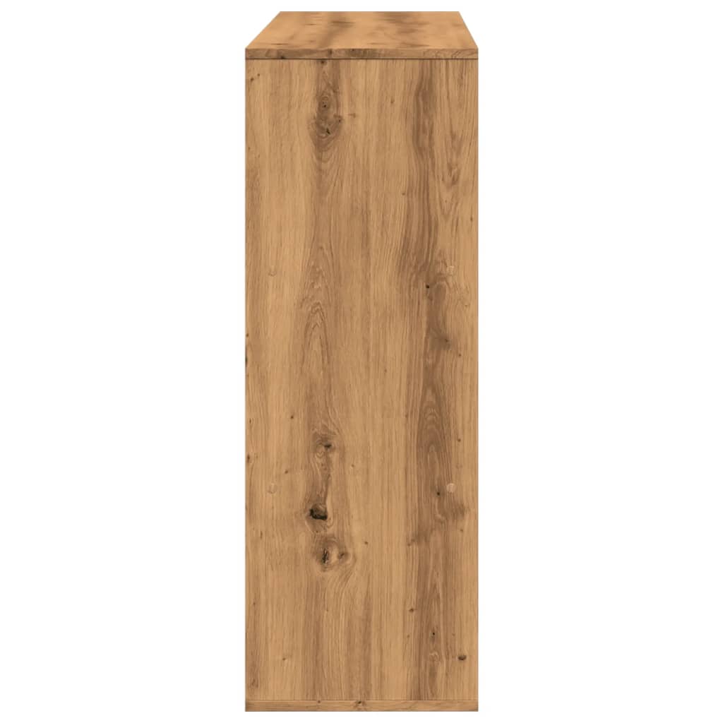 rumdeler 100x33x94,5 cm konstrueret træ egetræsfarve
