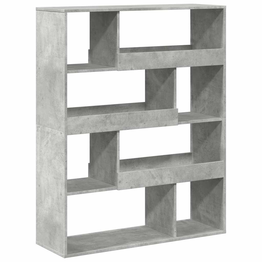 rumdeler 100x33x125,5 cm konstrueret træ betongrå