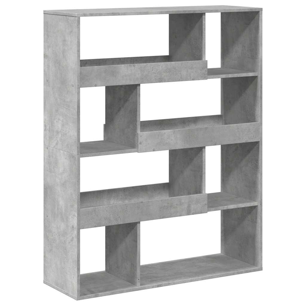 rumdeler 100x33x125,5 cm konstrueret træ betongrå