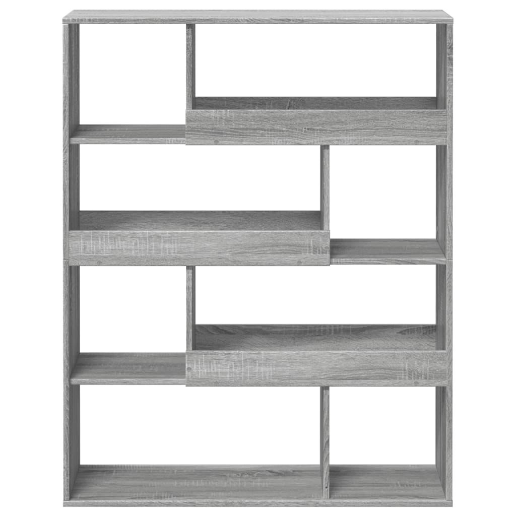rumdeler 100x33x125,5 cm konstrueret træ grå sonoma-eg