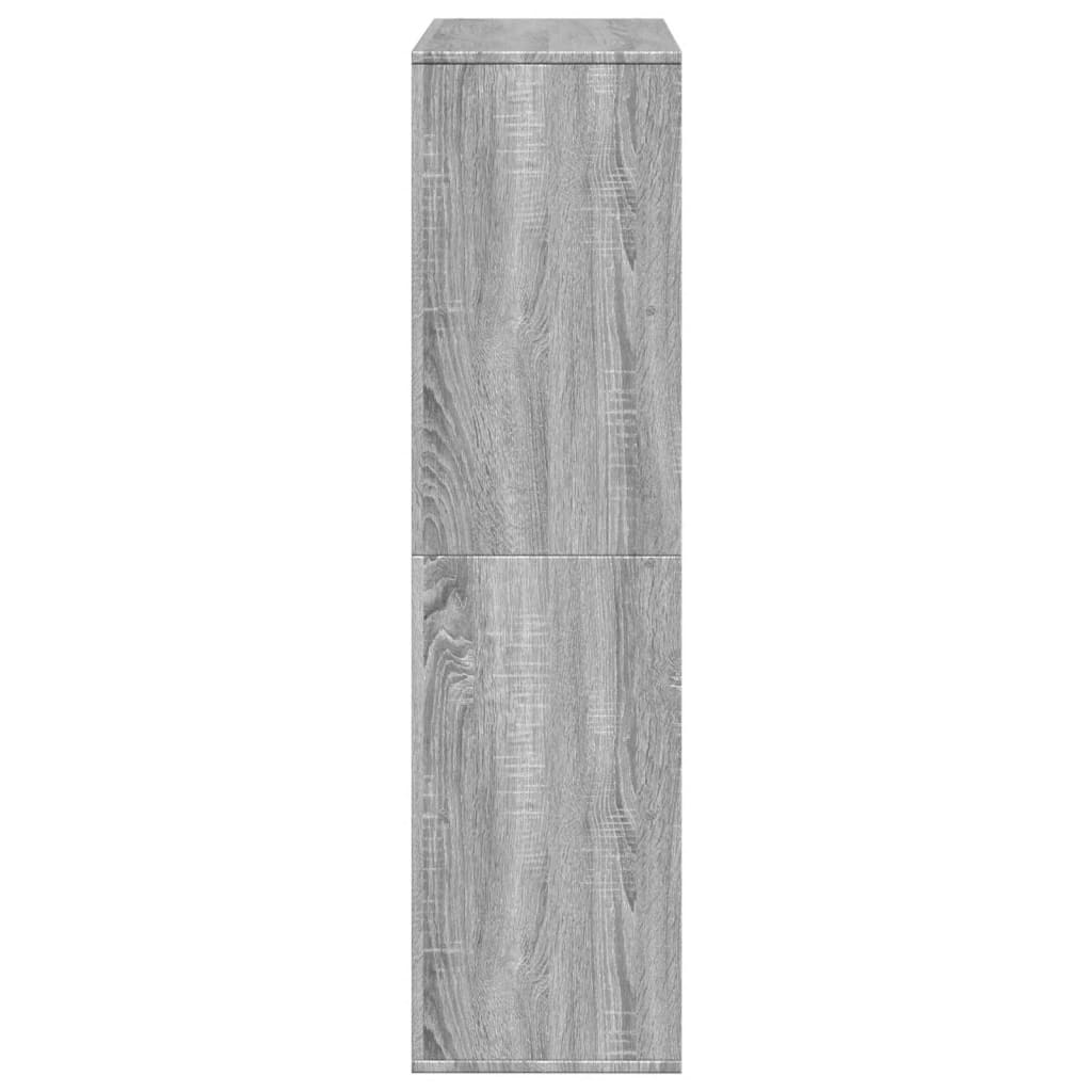rumdeler 100x33x125,5 cm konstrueret træ grå sonoma-eg