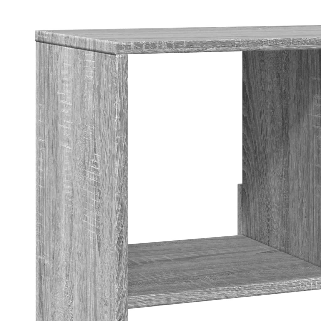 rumdeler 100x33x125,5 cm konstrueret træ grå sonoma-eg
