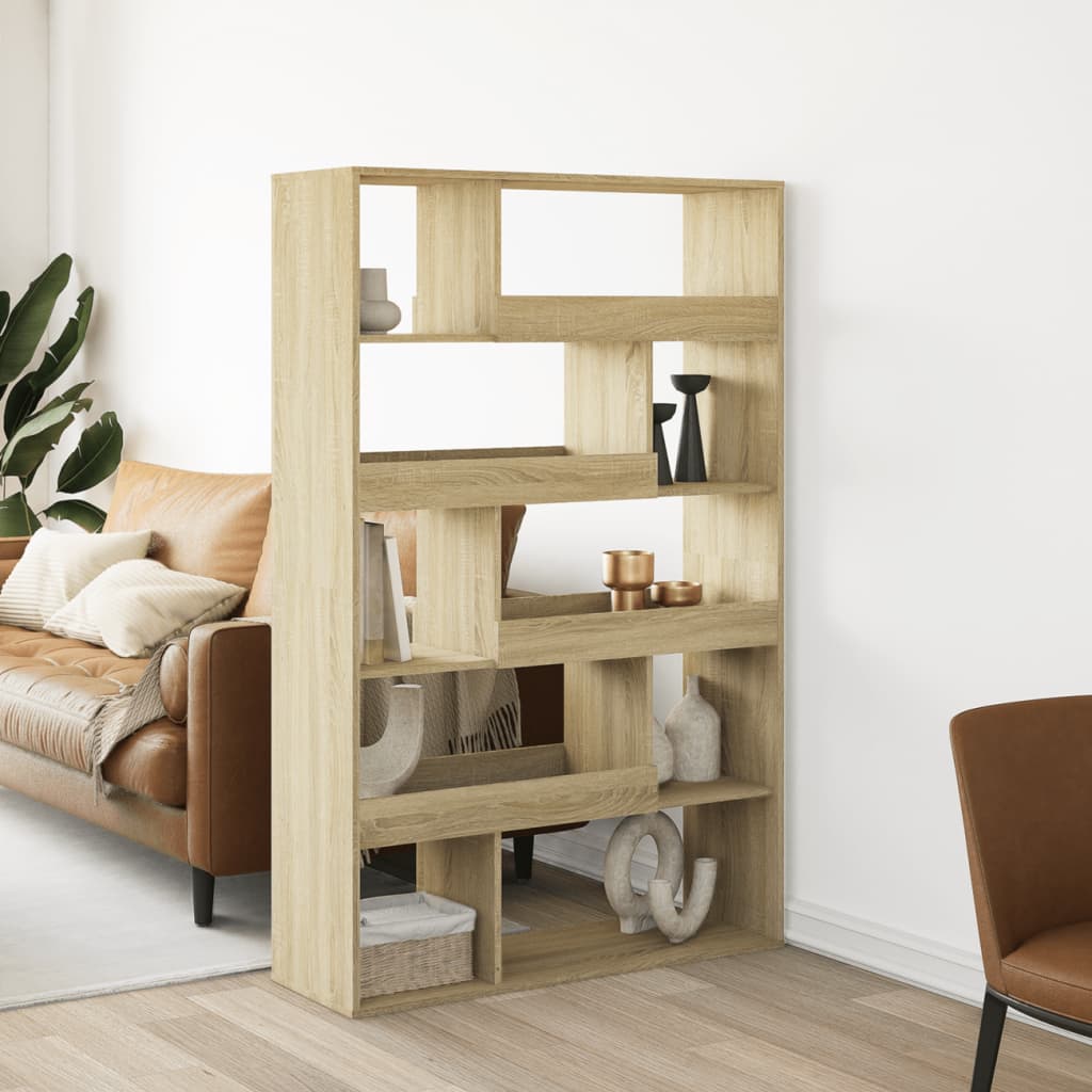 rumdeler 100x33x156,5 cm konstrueret træ sonoma-eg