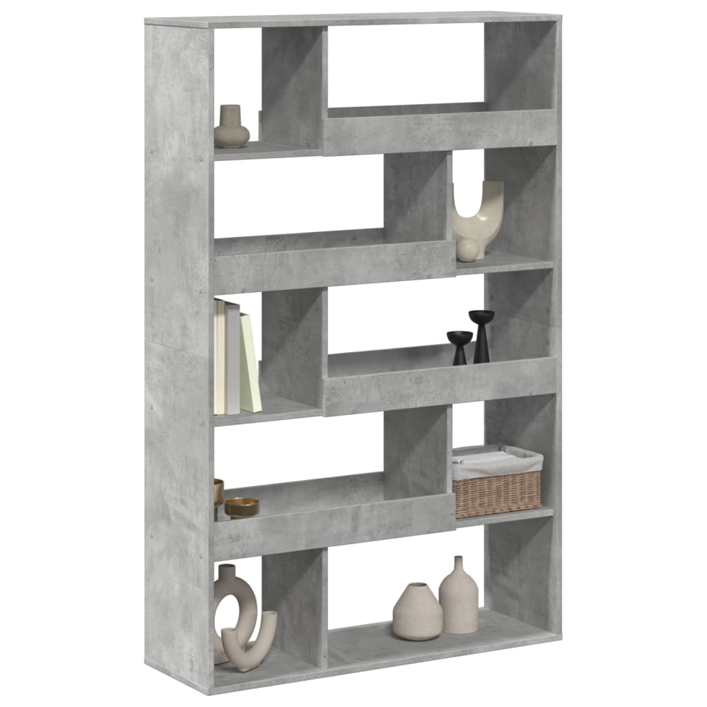 rumdeler 100x33x156,5 cm konstrueret træ betongrå