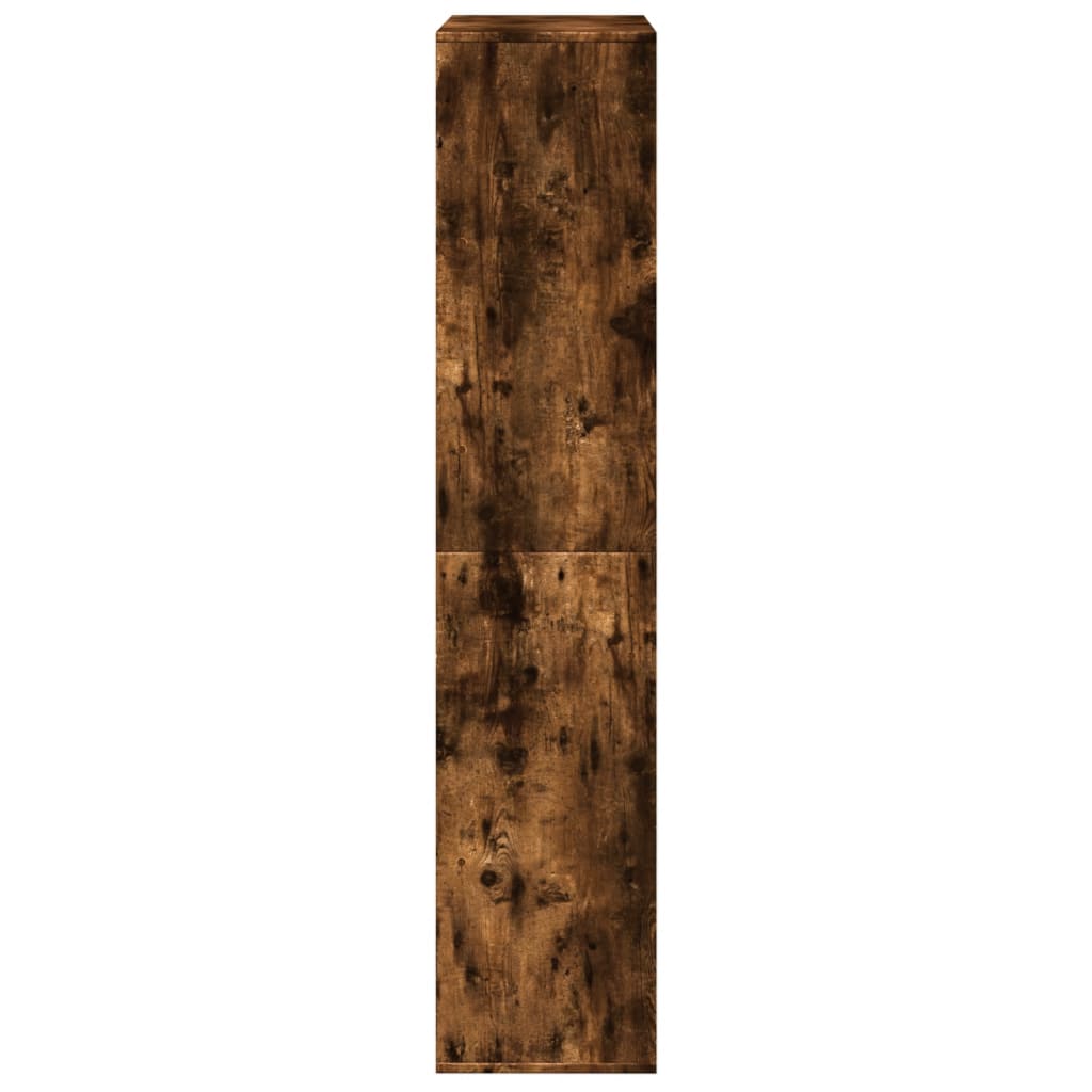 rumdeler 100x33x156,5 cm konstrueret træ røget egetræsfarve